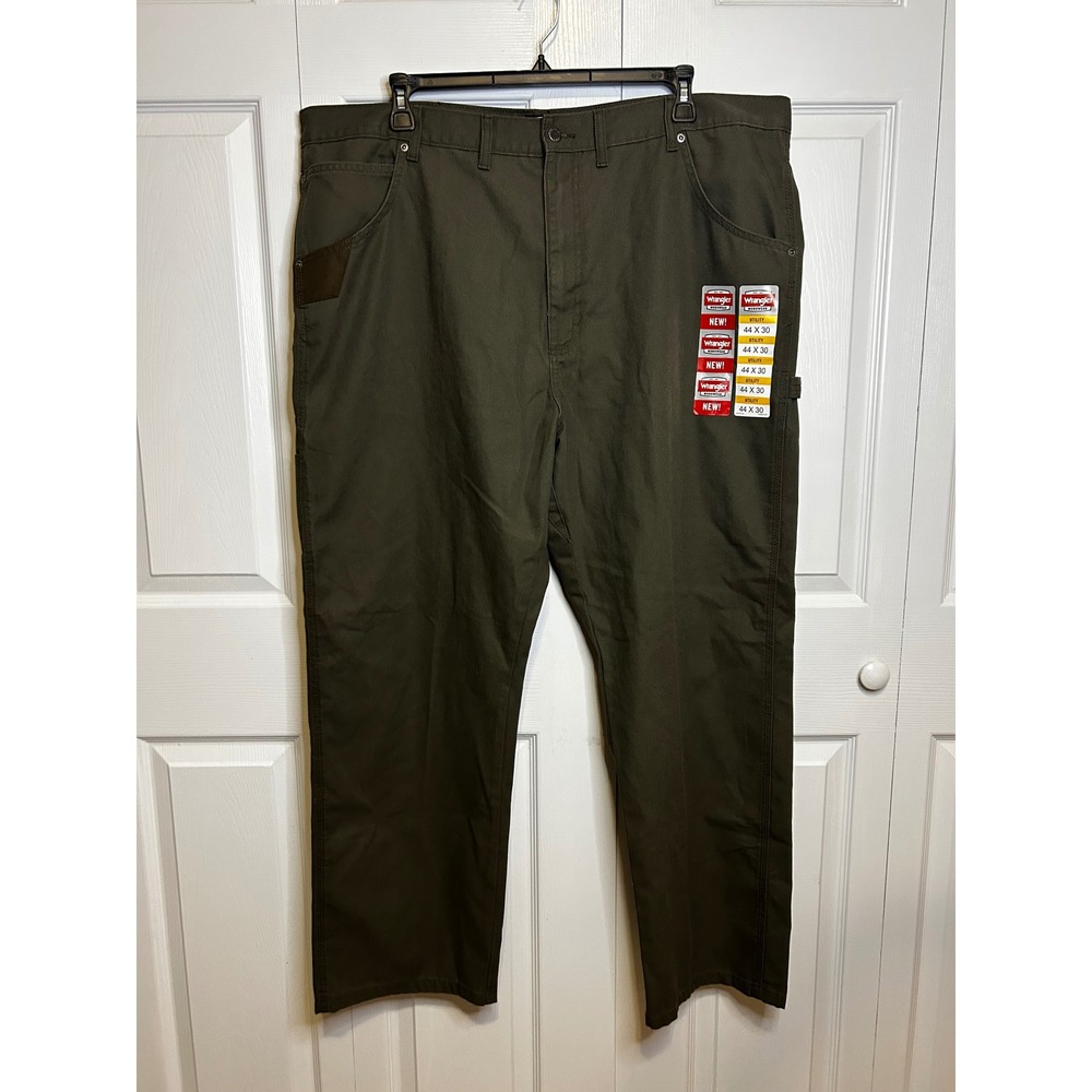 Wrangler Workwear Mens Utility Regular Fit Pants Olive Green 44x30 NWT